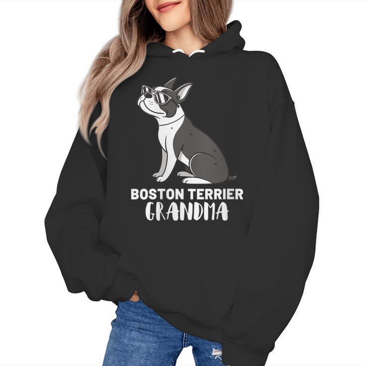 Boston Terrier Dog Owner Grandma Women's Hoodie