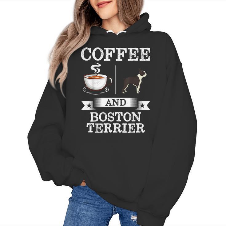 Boston Terrier Shirt Coffee And Boston Terrier Cute Dog For Men Women Girls Kids Women's Hoodie, trending gift