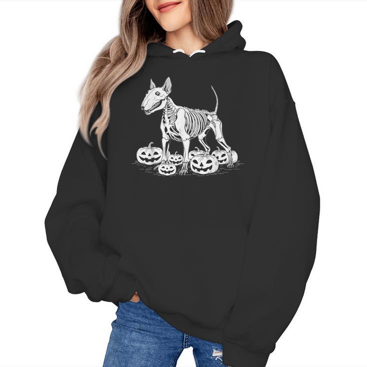 Bull Terrier Skeleton Birthday Halloween Kids Women's Hoodie, trending gift