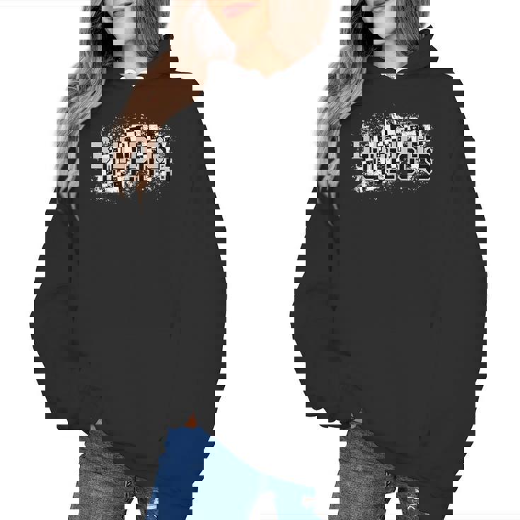 Bulldogs School Spirit Bulldog Pride Checkered Teacher Women&#x27;s Hoodie