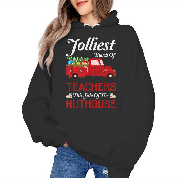Bunch Of Teachers This Side Of The Nuthouse Xmas Women's Hoodie