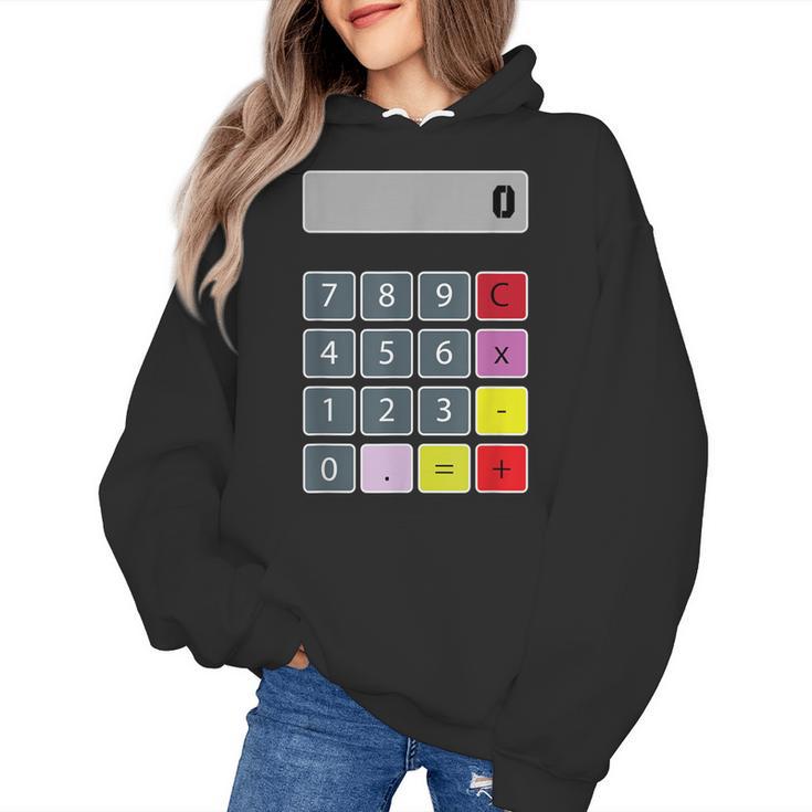 Calculator Math Teacher Halloween Costumes Women Men Adults Women's Hoodie