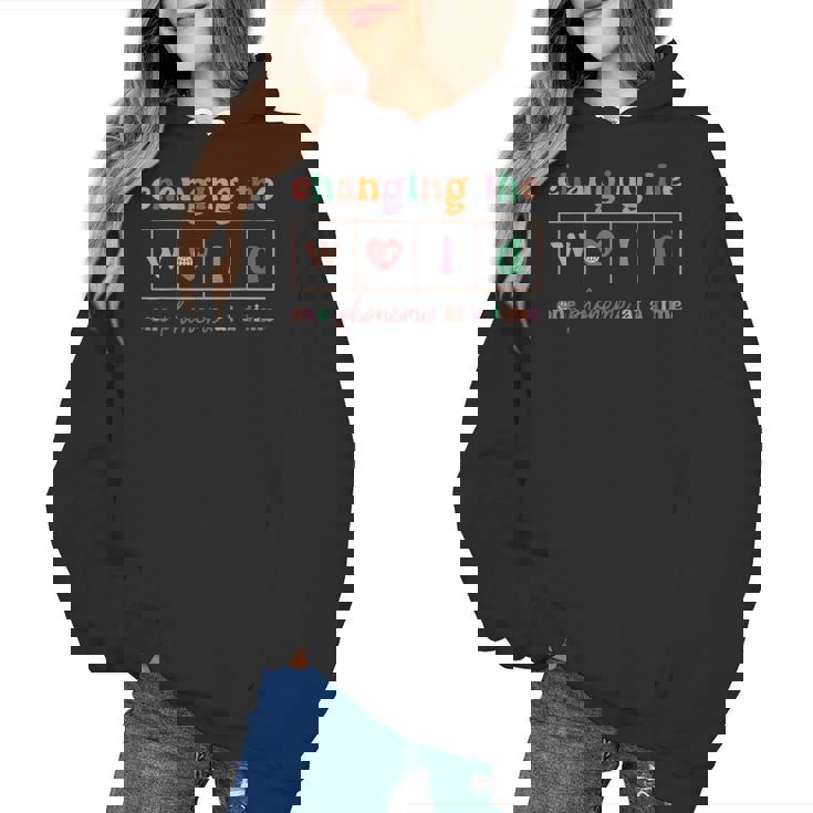 Changing The World One Phoneme At a Time Phonics Teacher Men Women Girls Kids Women&#x27;s Hoodie