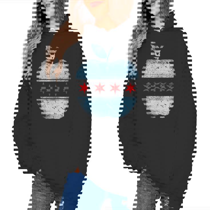 Chicago Flag Teacher School Cute Women&#x27;s Hoodie