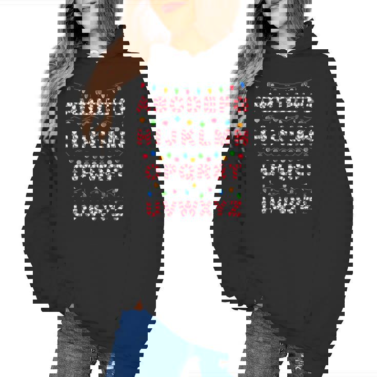 Christmas Alphabet Candy Cane Teachers Students Candy Cane For Men Women Kids Women&#x27;s Hoodie