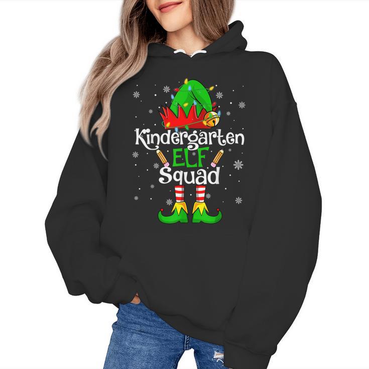 Christmas Kindergarten Elf Squad Teacher Student Women's Hoodie
