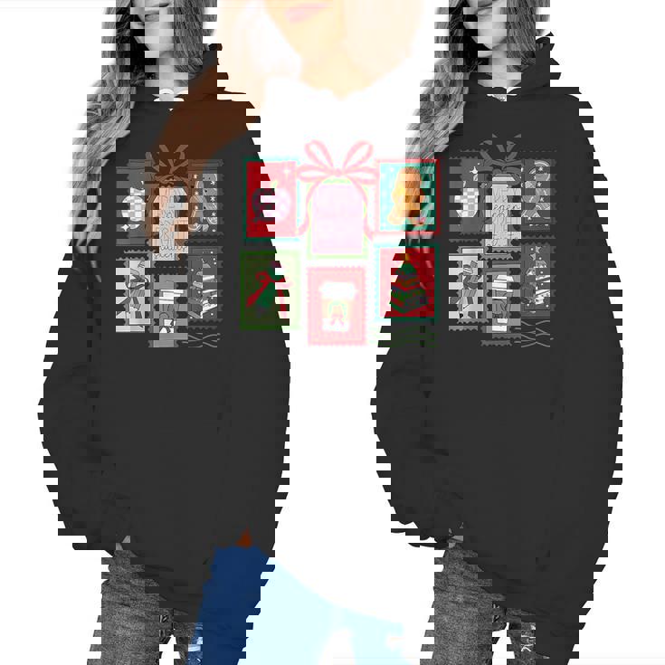 Christmas Teacher Stamps Women&#x27;s Hoodie