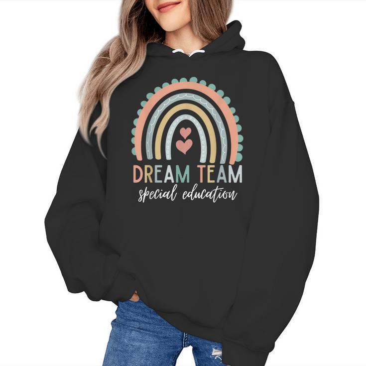 Dream Team Special Education Teacher ED SPED Squad Rainbow Women's Hoodie
