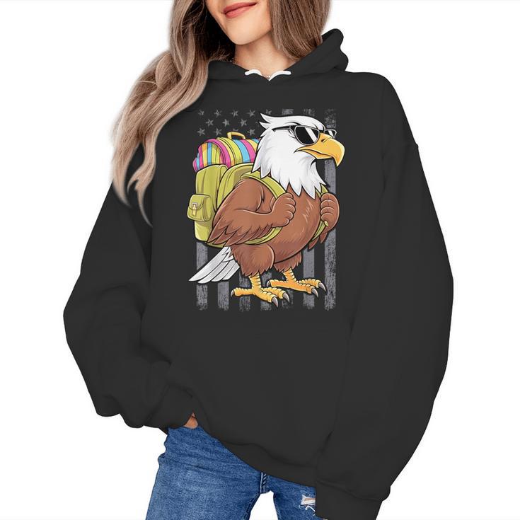 Eagle First Day Of School Teacher Back To School Eagle Women's Hoodie