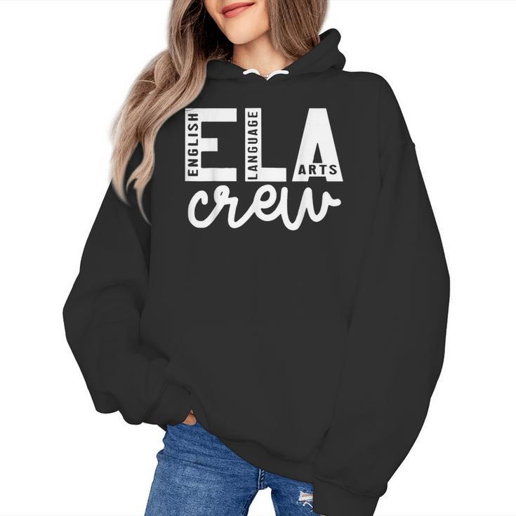 English Language Art Teacher Crew ELA Squad English Teacher Women's Hoodie