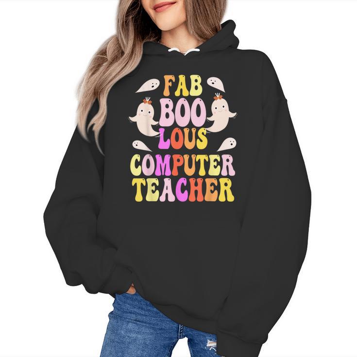 Faboolous COMPUTER TEACHER Costume This Is My Spooky Mom Dad Women's Hoodie