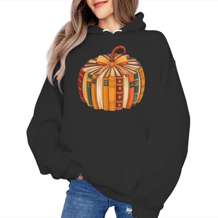 Fall Book Halloween Costume Autumn Pumpkin Teacher Kids Women's Hoodie