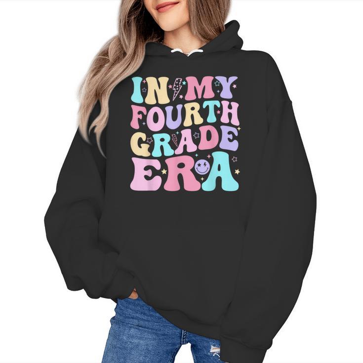 In My Fourth Grade Era Girl Back To School 4th Grade Teacher Women's Hoodie