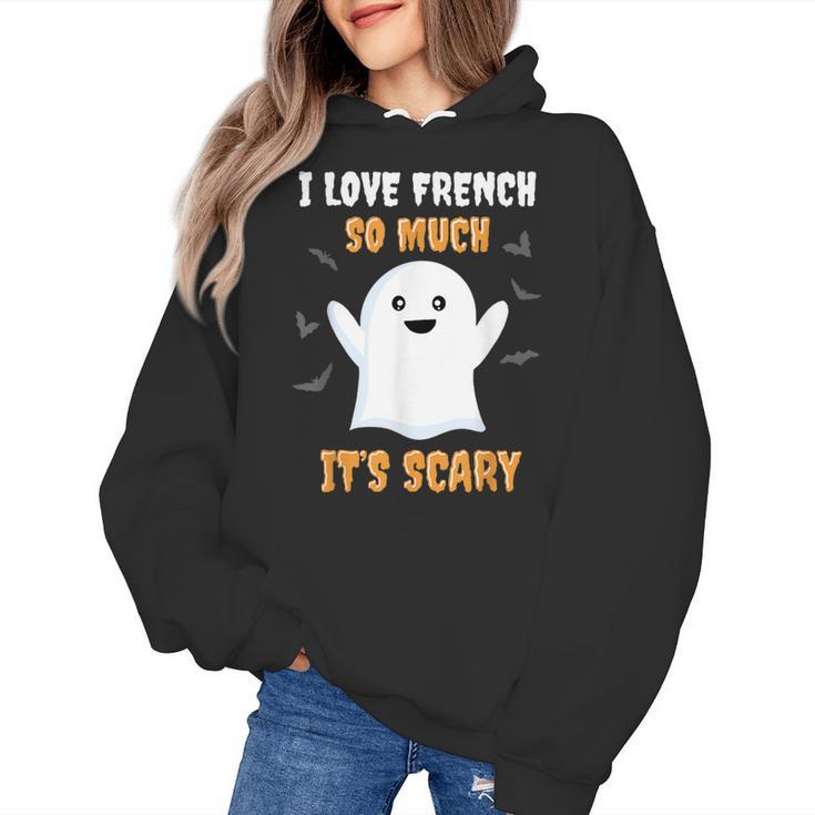 French Teacher Halloween French Class School Women's Hoodie