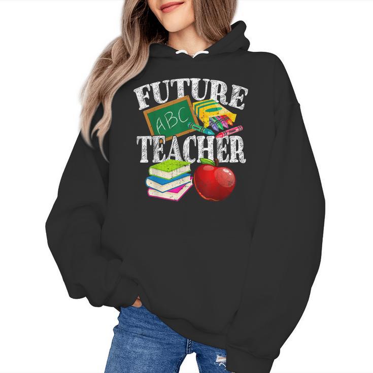 Future Teacher With Canyon And Book Teacher Men Women Girls Kids Women's Hoodie