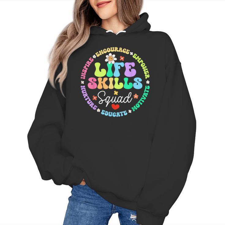 Groovy Life Skills Squad Teacher Special Ed SPED Team Crew Women's Hoodie