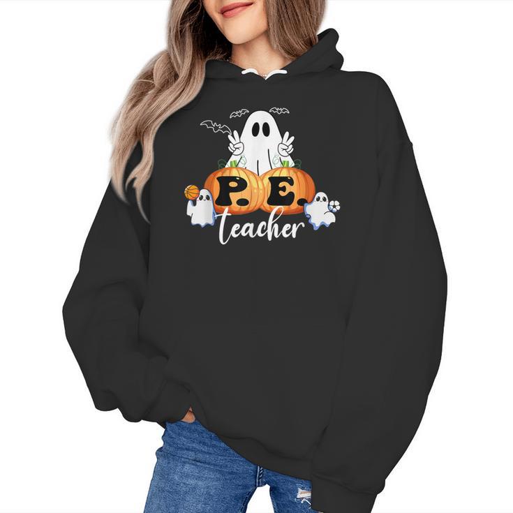 Halloween PE Teacher Ghosts Pumpkins Sports Lover Women's Hoodie