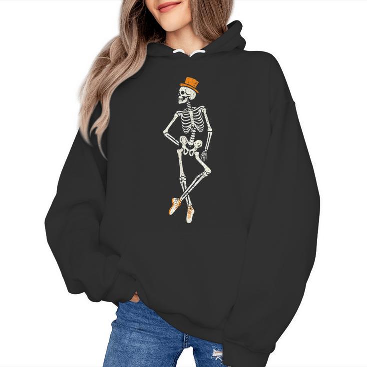 Halloween Skeleton Tap Dance Ballet Dance Teacher Women's Hoodie