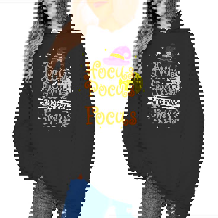 Hocus Pocus Everybody Focus Halloween Teacher Men Women Kids Women&#x27;s Hoodie