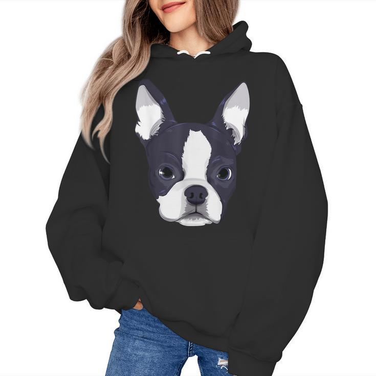 Kids Boston Terrier Dog For Women And Girls Women's Hoodie