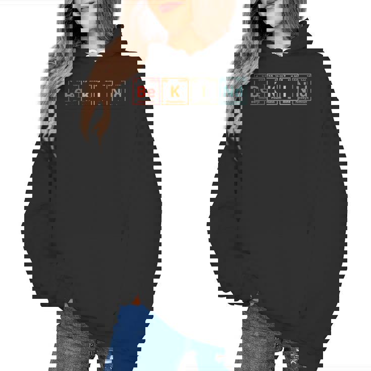 Be Kind Periodic Table Chemistry Teacher Scientist Kindness Men Women Girls Kids Women&#x27;s Hoodie