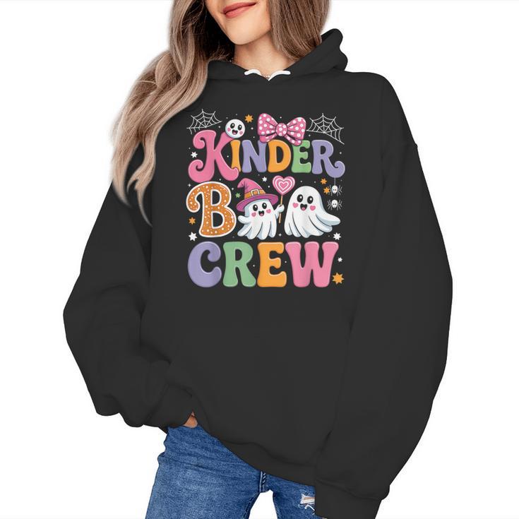 Kinder Boo Crew Kindergarten Teacher Student Halloween Women's Hoodie