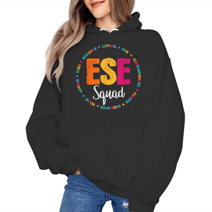 Matching ESE Squad First Last Day Team Teacher Student Tribe Women's Hoodie