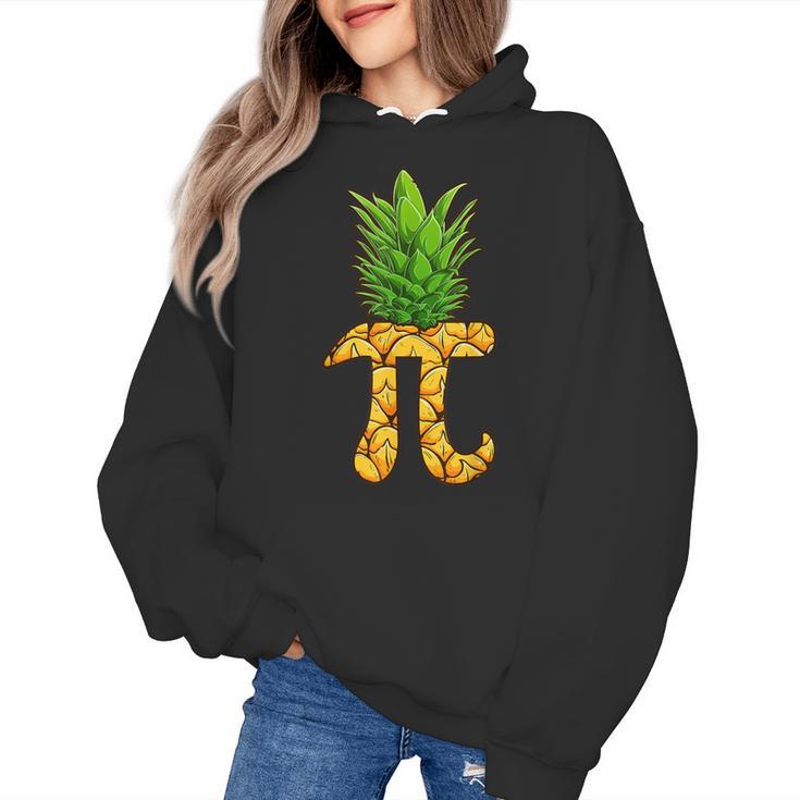 Math Teacher Hawaiian Shirts Pineapple Pi Day Symbol Women's Hoodie