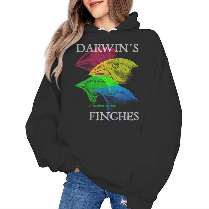 Nerdy Darwin's Finches Evolution Science Biology Teacher Women's Hoodie