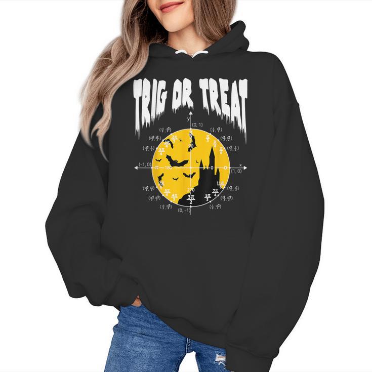 Nerdy Trig Or Treat Halloween Costume Math Teacher Women's Hoodie