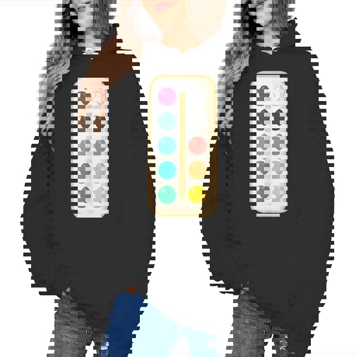 Paint Palette ArtSet Halloween Costume For Teachers Students For Men Women Kids Women&#x27;s Hoodie