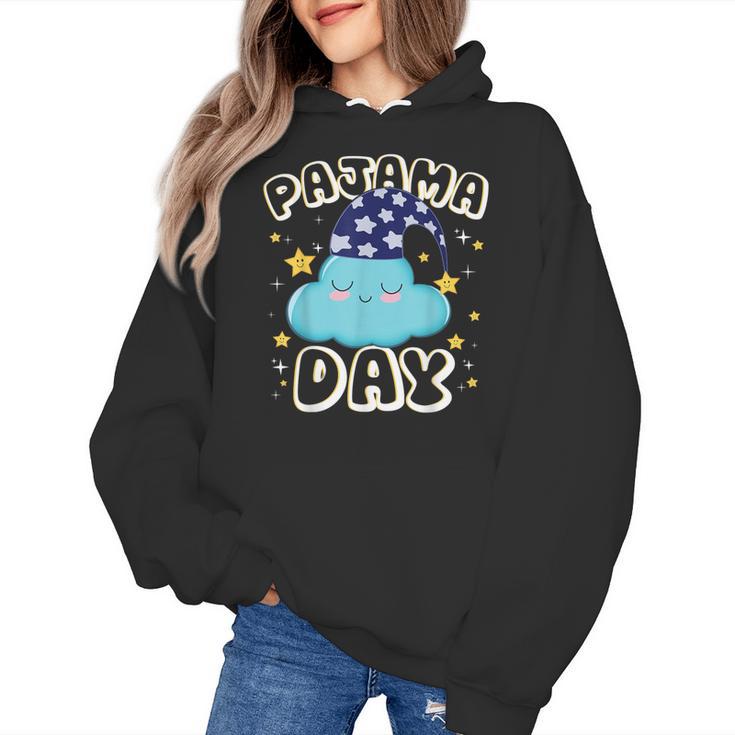 Pajama Day School Spirit Week Fun Cloud Teacher Student Women's Hoodie