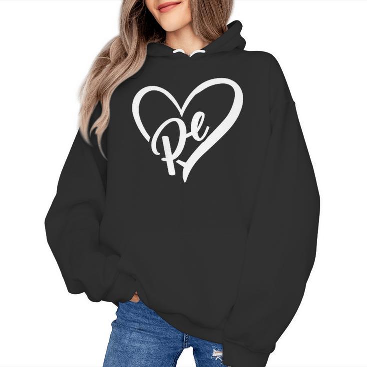 PE Teacher Vintage Retro Physical Education Teacher Women's Hoodie