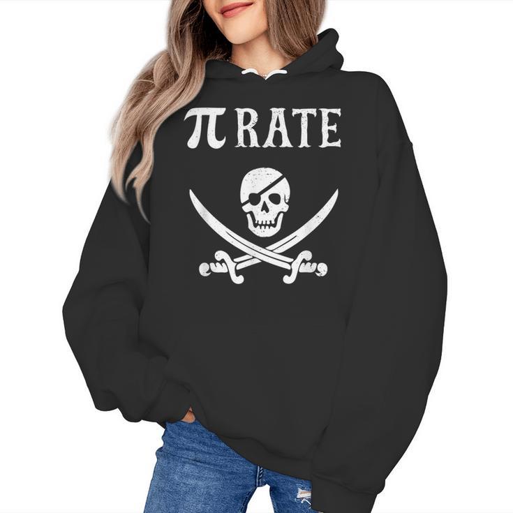 Pi Day Pi Rate Pirate For Teachers Women's Hoodie