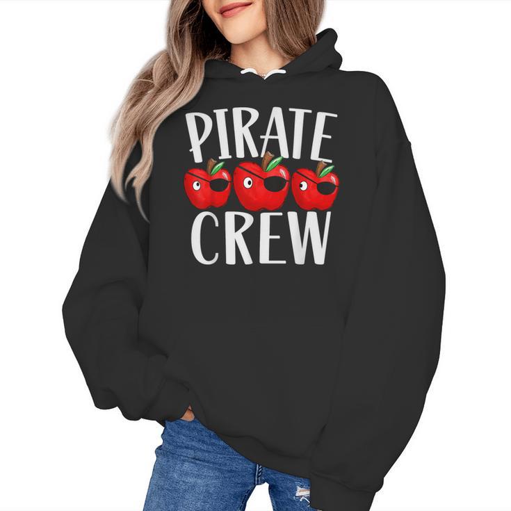 Pirate Crew Pirate Teacher Team Squad Talk Like A Pirate Day For Men Women Kids Women's Hoodie
