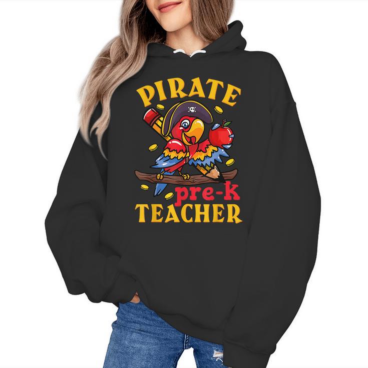 Pirate Pre-K Teacher Preschool Halloween Women's Hoodie