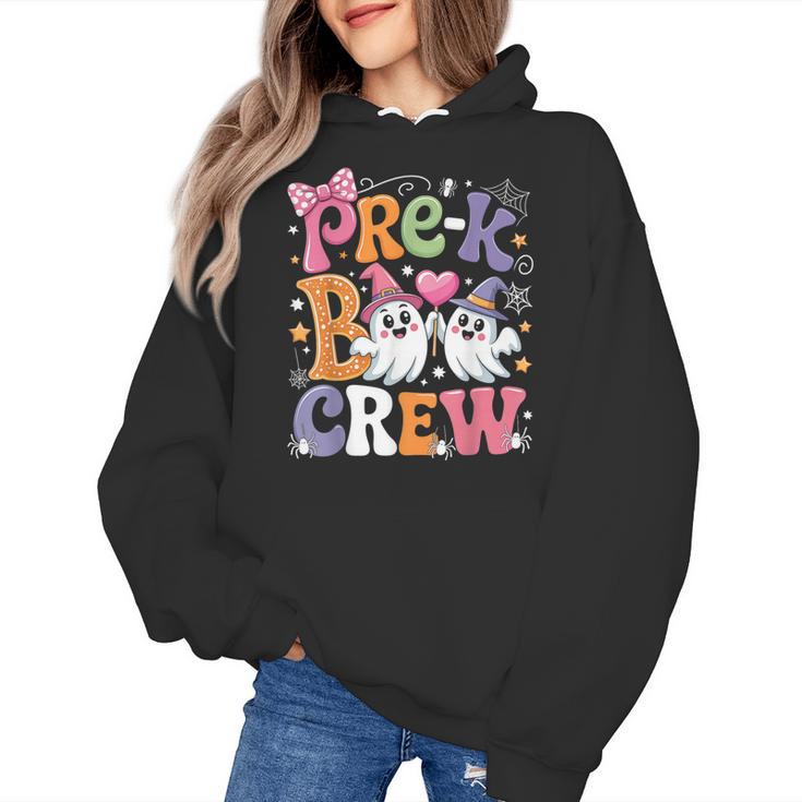 Pre-K Boo Crew Pre-K Teacher Student Kids Halloween Women's Hoodie