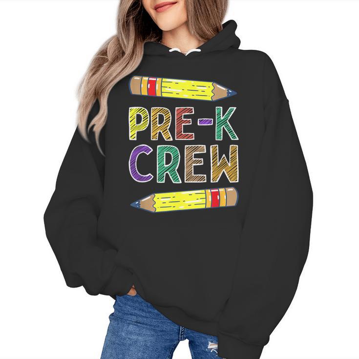 Pre-K Crew PreK Teachers Back To School Women's Hoodie