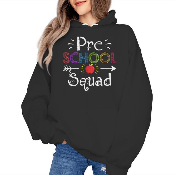 Preschool Squad Preschool Teacher Student Women's Hoodie