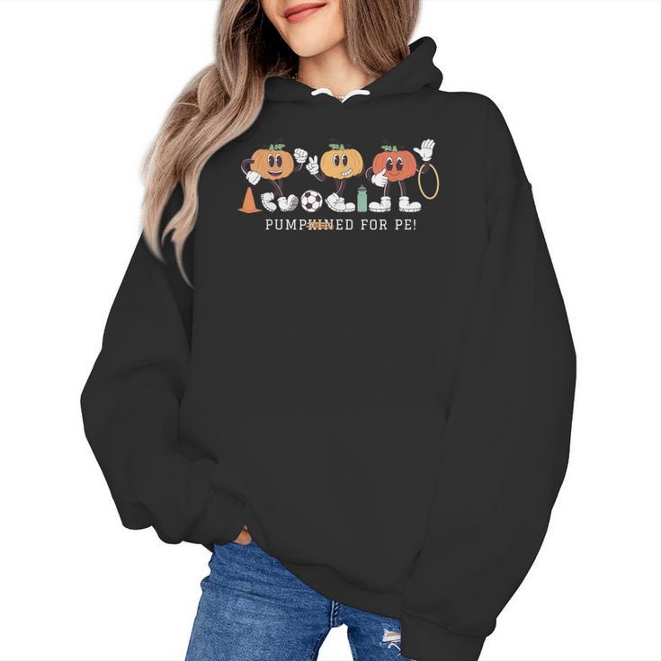 Pumpkin PE Teacher Team Physical Education Autumn Fall Women's Hoodie