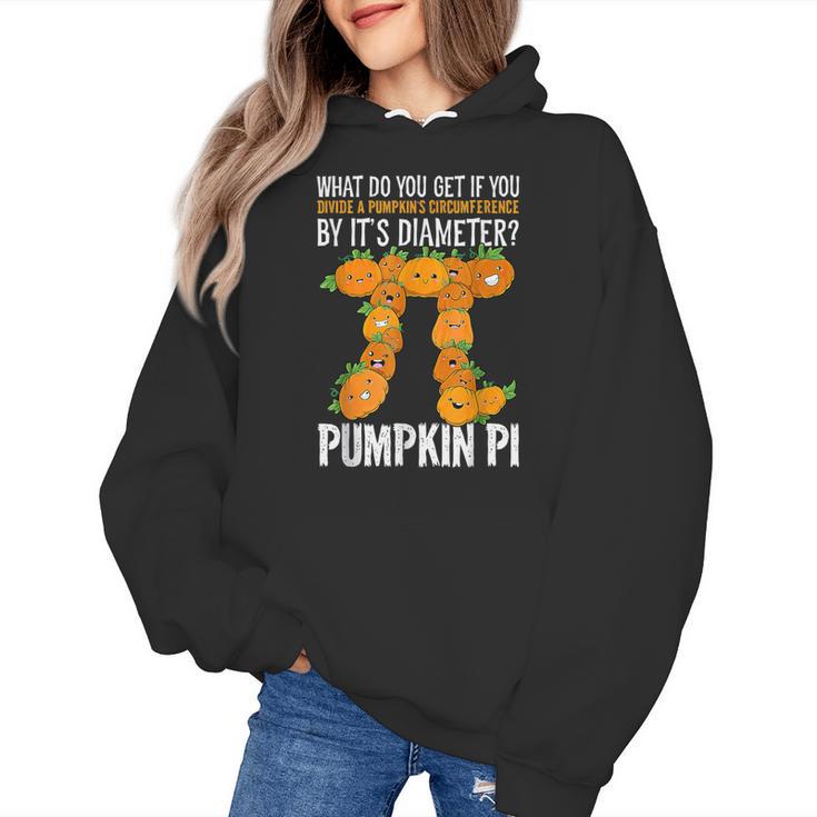 Pumpkin Pi Math Teacher Halloween Geometry Women's Hoodie