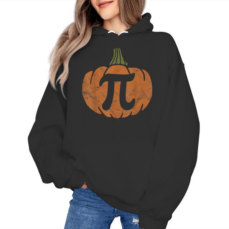 Pumpkin Pi Math Teacher Halloween Thanksgiving Day Costume Men Women Kids Women's Hoodie