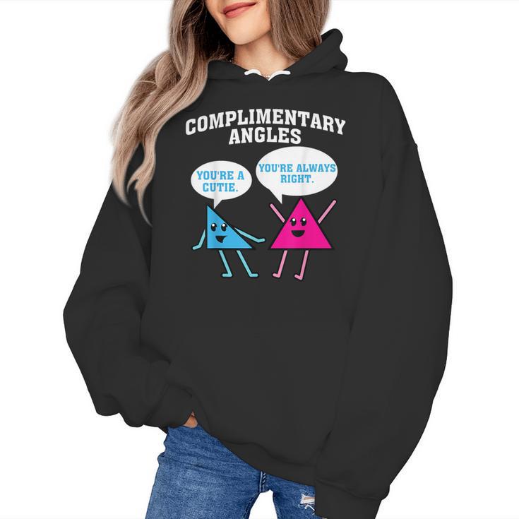 Right Acute Triangle Math Teacher Cool Geometry Women's Hoodie
