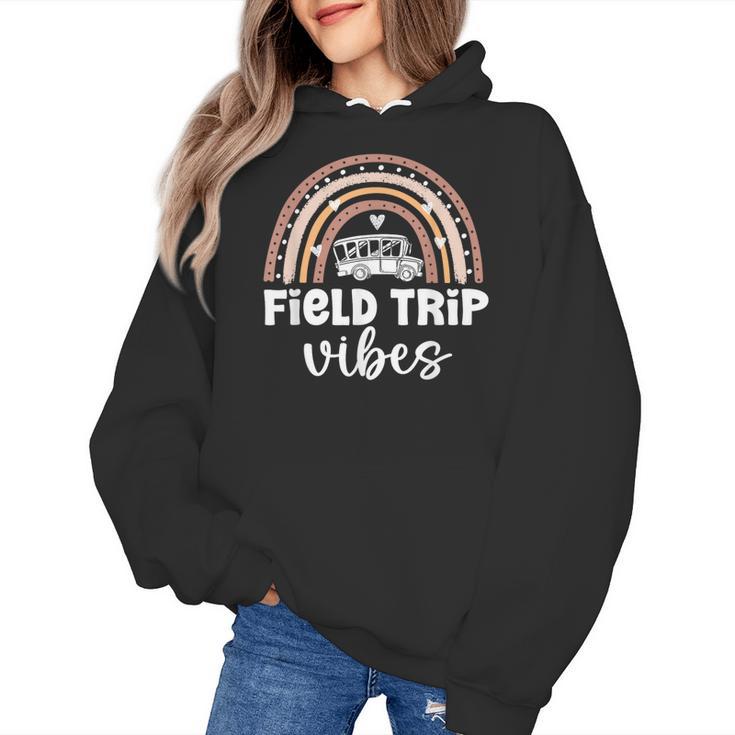 School Bus Trip Vibes Students Teachers Students Field Trip Women's Hoodie