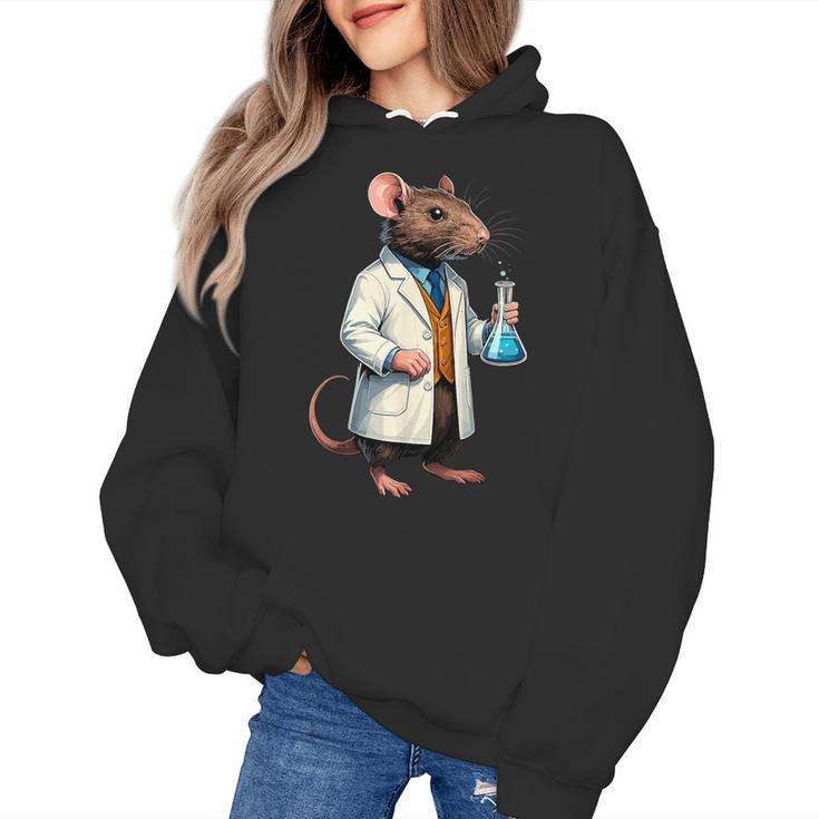 Science Rat Lab Science Scientist Mouse Teacher Chemistry Women's Hoodie