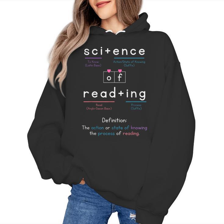 Science Of Reading Morphology Syllable Intervention Teacher Women's Hoodie