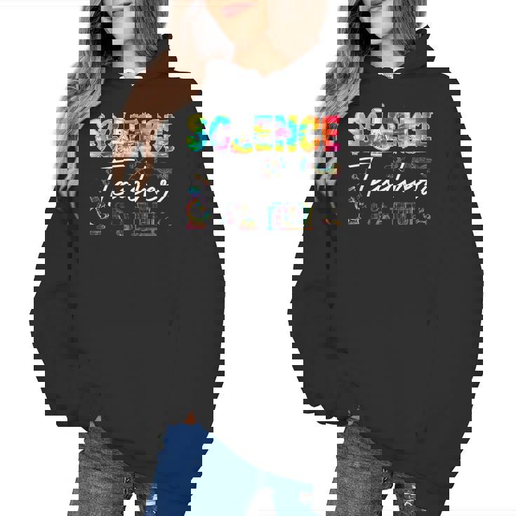 Science Teacher Tie Dye First Day Of School Back To School Men Women Girls Kids Women&#x27;s Hoodie