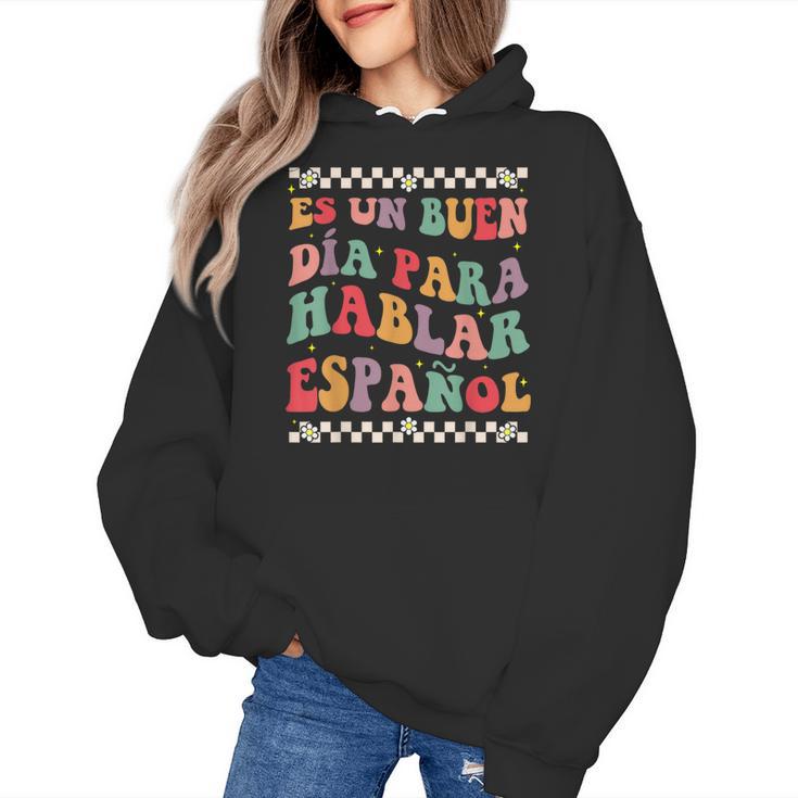 Spanish Teacher Maestra Hablar EspañOl Bilingual Teacher Women's Hoodie