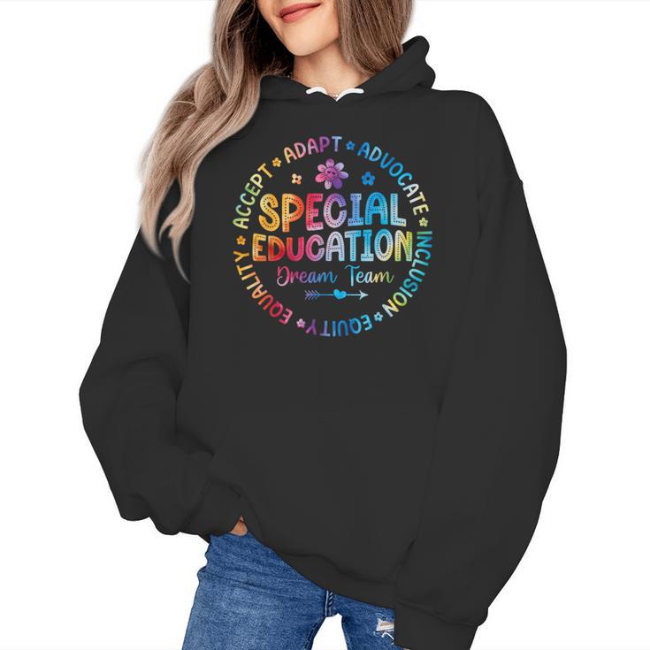 Special Education Squad Dream Team SPED Teacher Back School Women's Hoodie