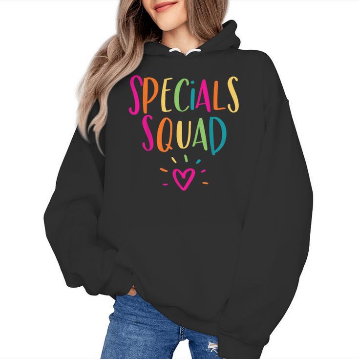 Specials Squad Art Music PE Tech Gym Teacher Team Women's Hoodie